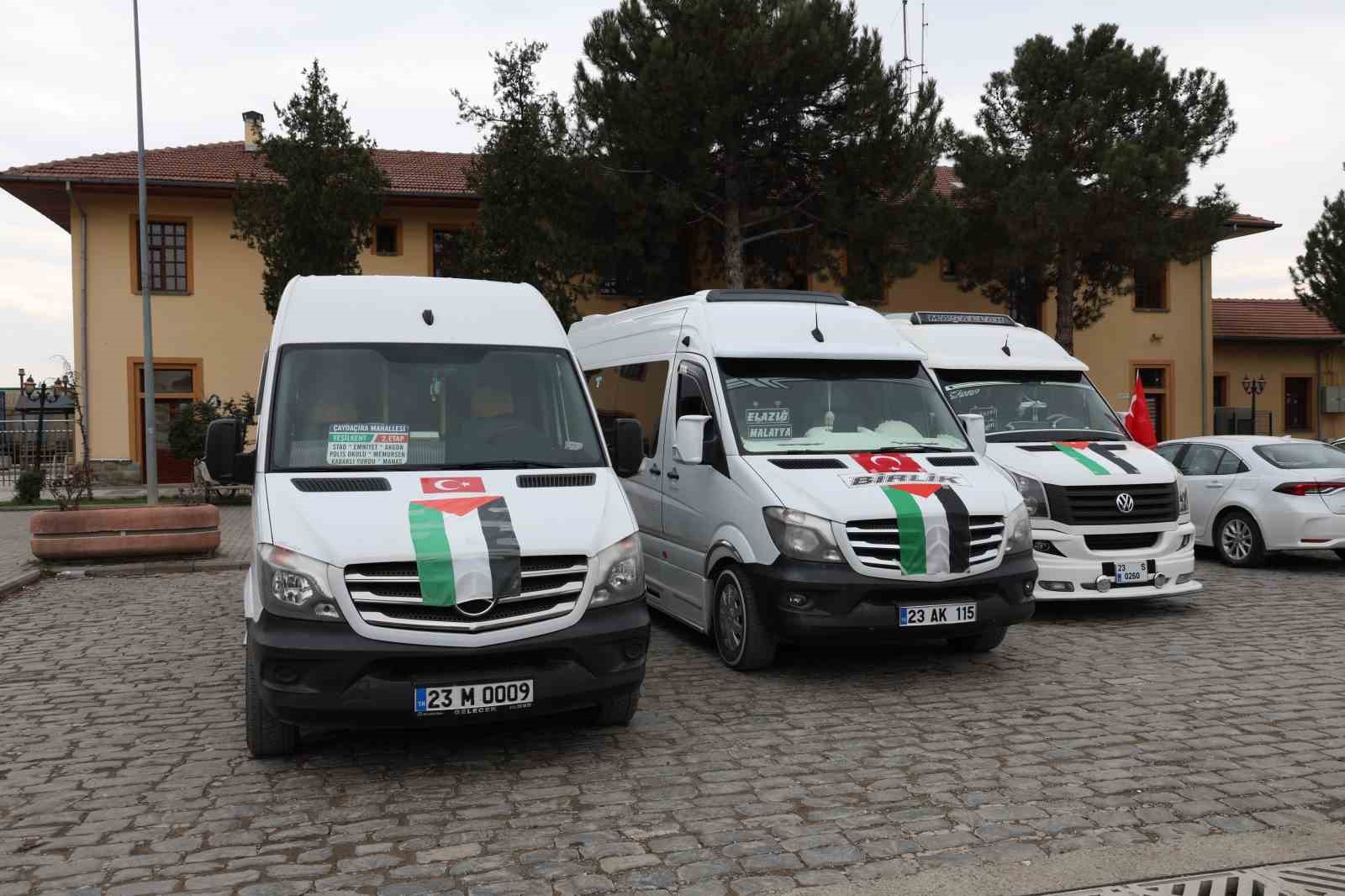 Elazığ&rsquo;da "Gazze&rsquo;ye Yol Olduk" konvoyu
