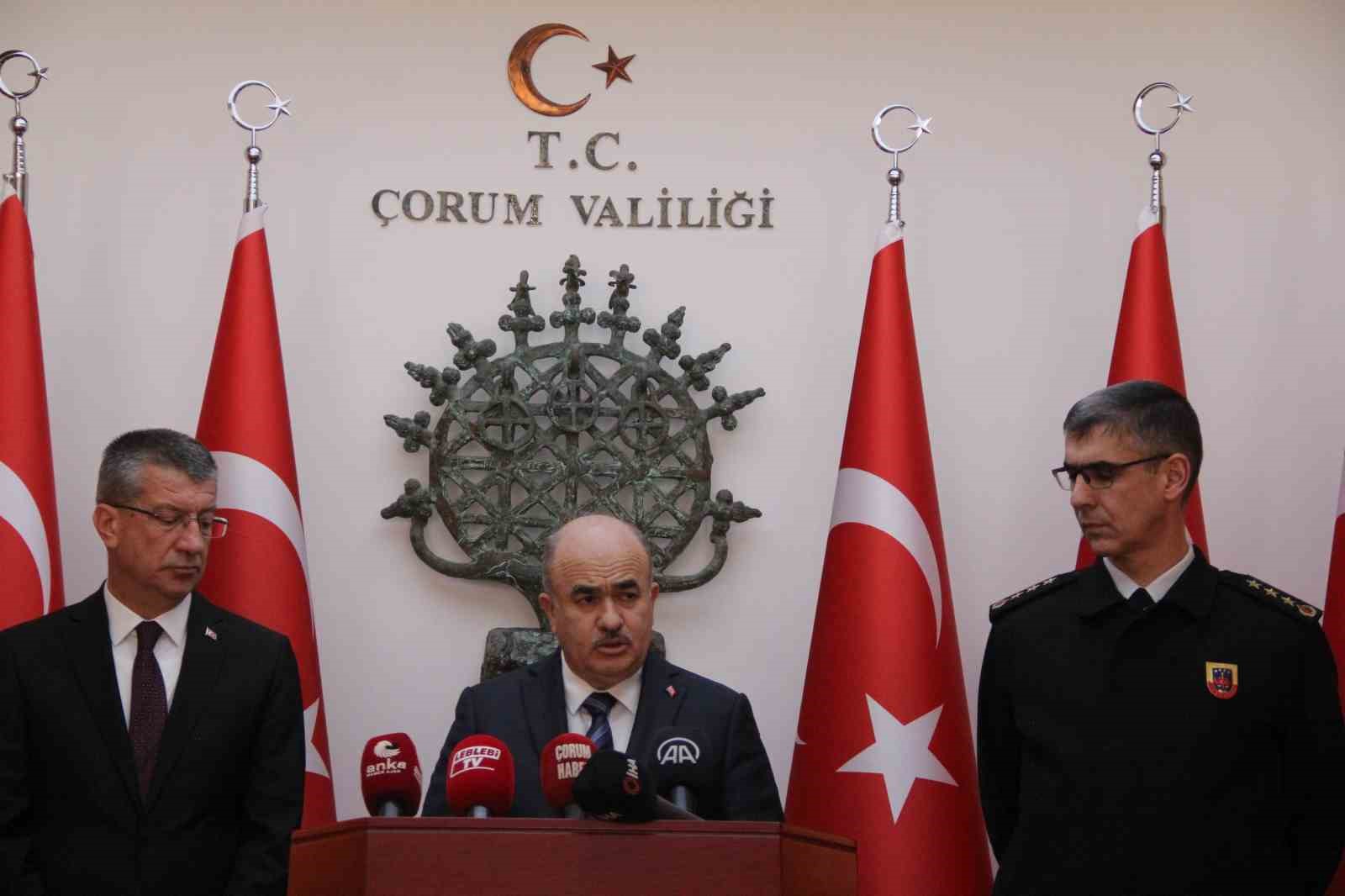 Çorum Valisi Dağlı; “Toplumsal düzeni bozmaya çalışanlara göz açtırmayacağız”