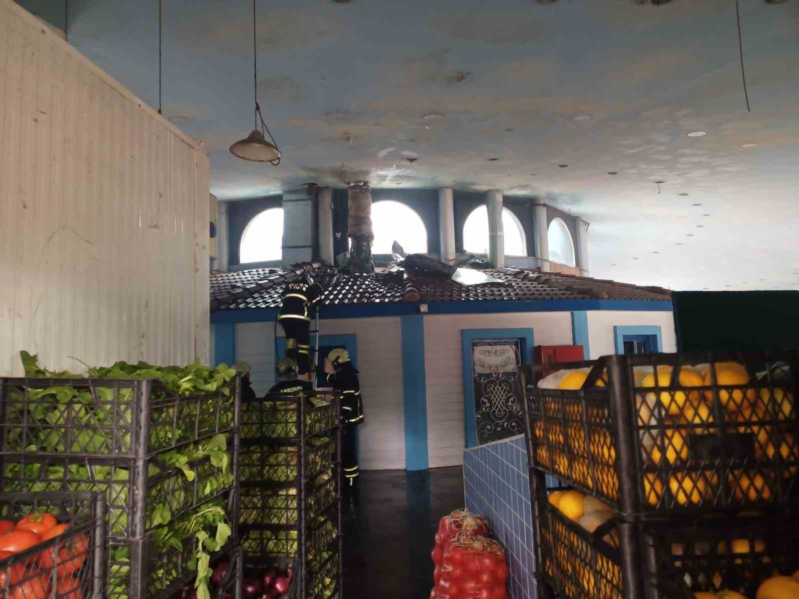 Balık Evi’nde korkutan yangın