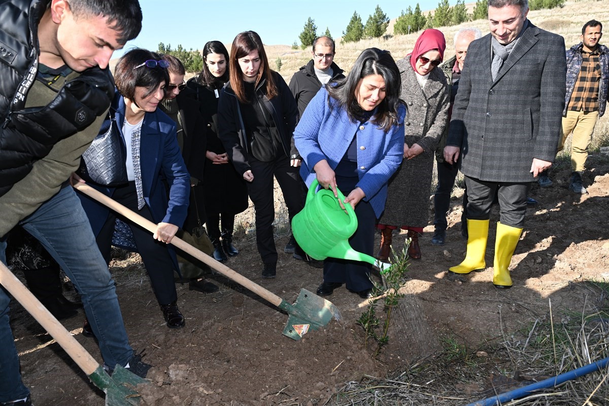 Batman’da Gazzeli şehitler anısına yüzlerce fidan toprakla buluşturuldu