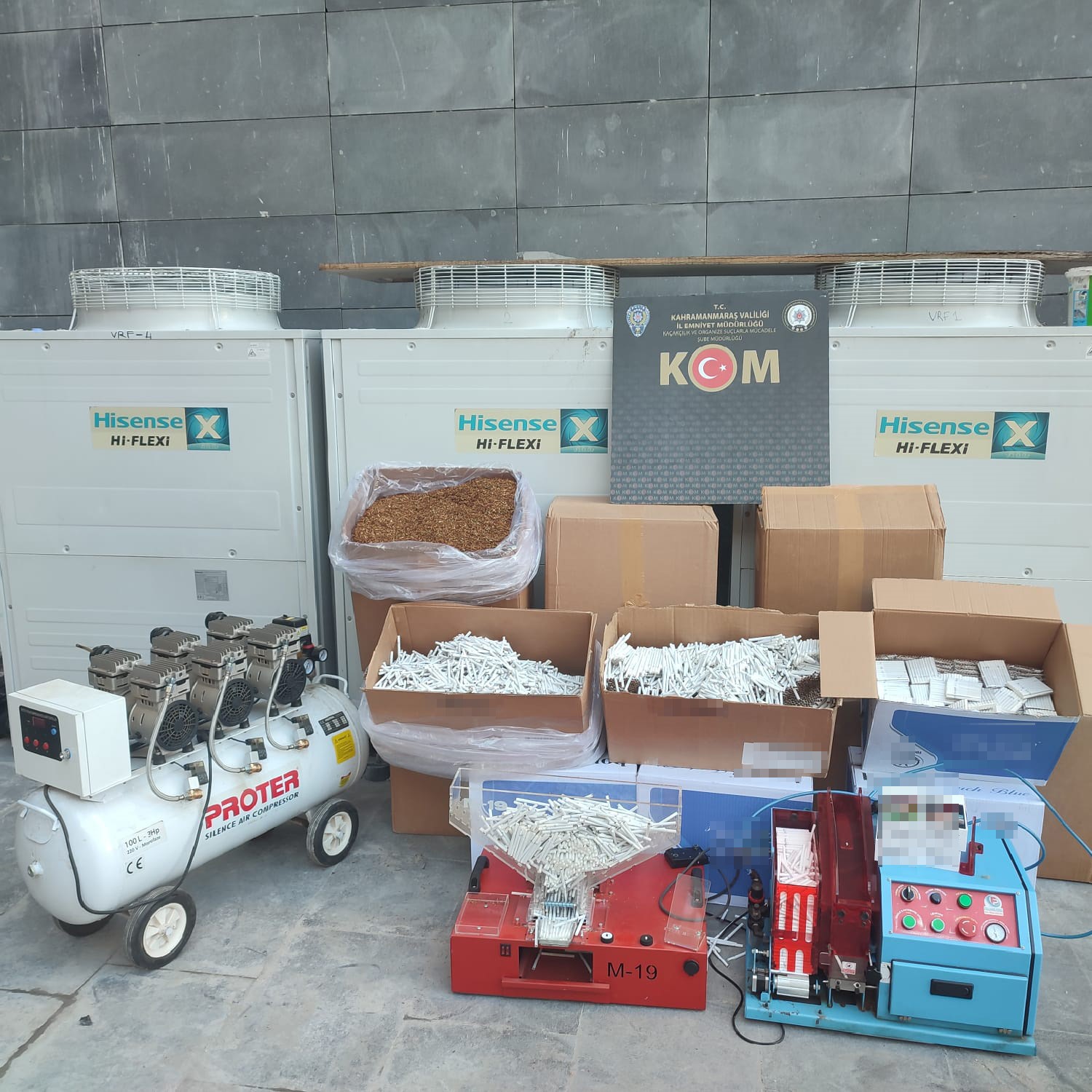 Kahramanmaraş&rsquo;ta 30 bin makaron ele ge&ccedil;irildi
