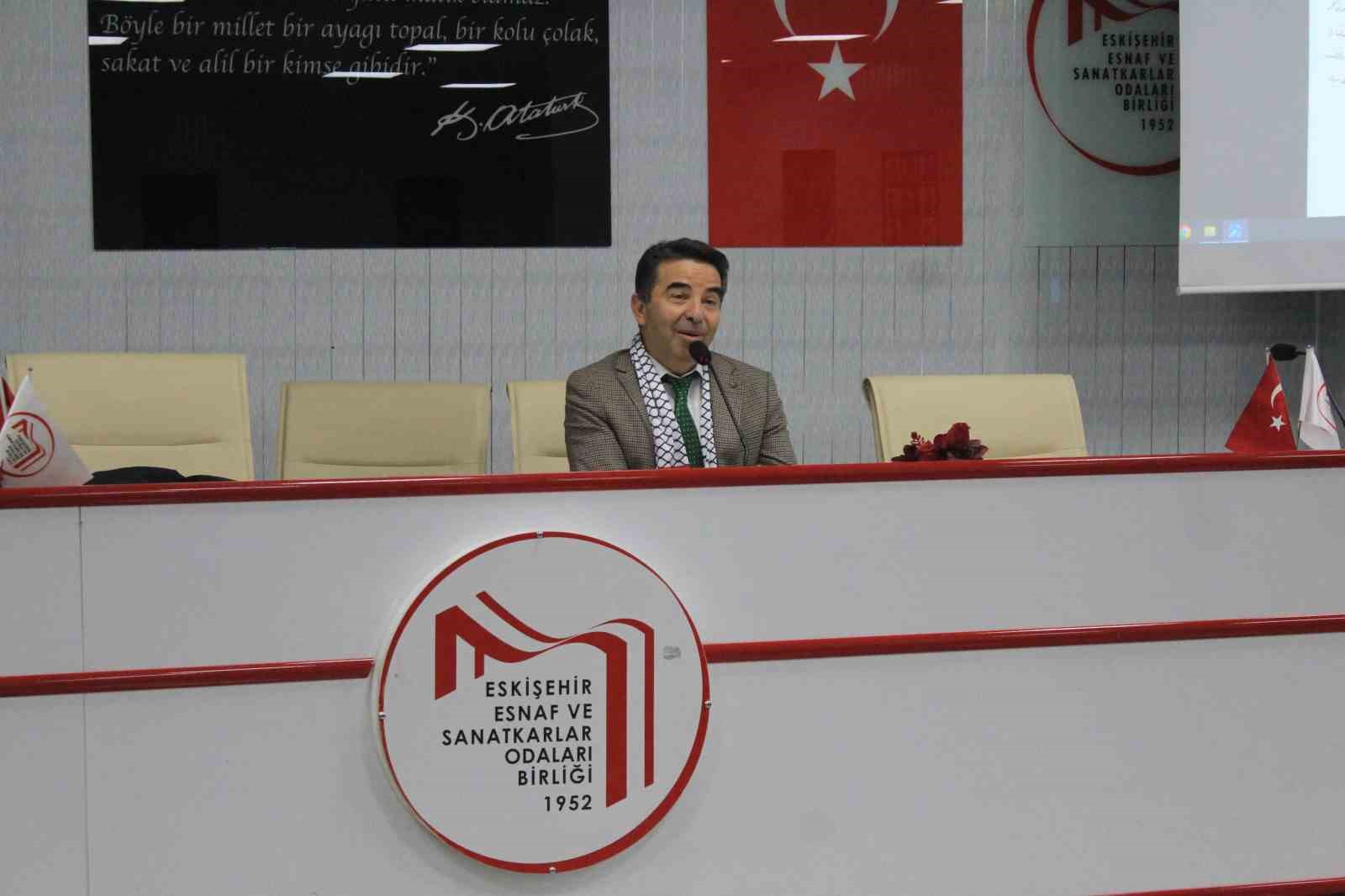 Eskişehir’de Filistin temalı söyleşi ve sergi açılışı gerçekleştirildi