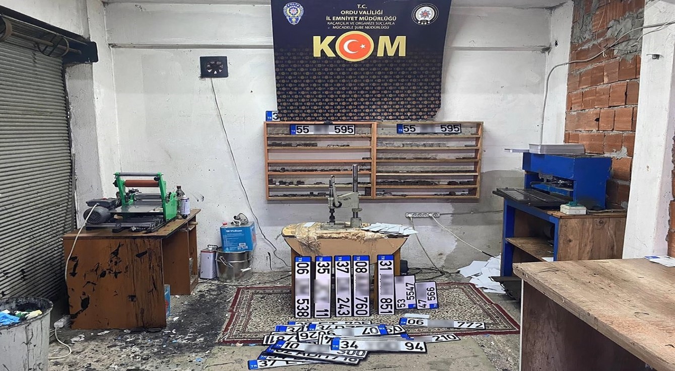 Ordu’da emniyetten APP plaka operasyonu: 3 tutuklu