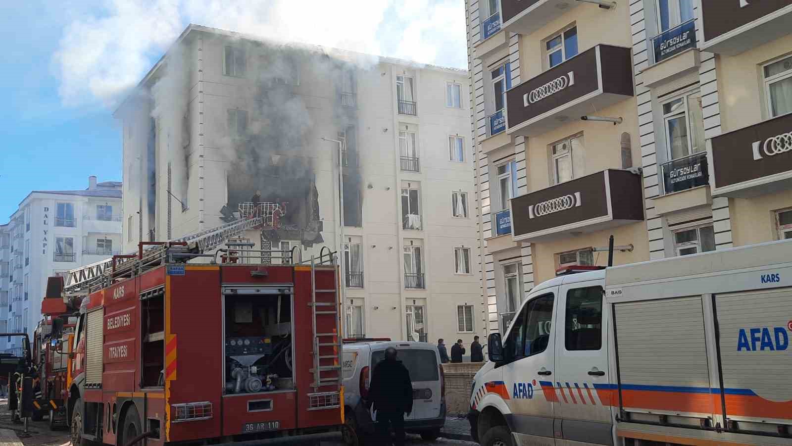 Kars&rsquo;ta doğal gaz kaynaklı patlama
