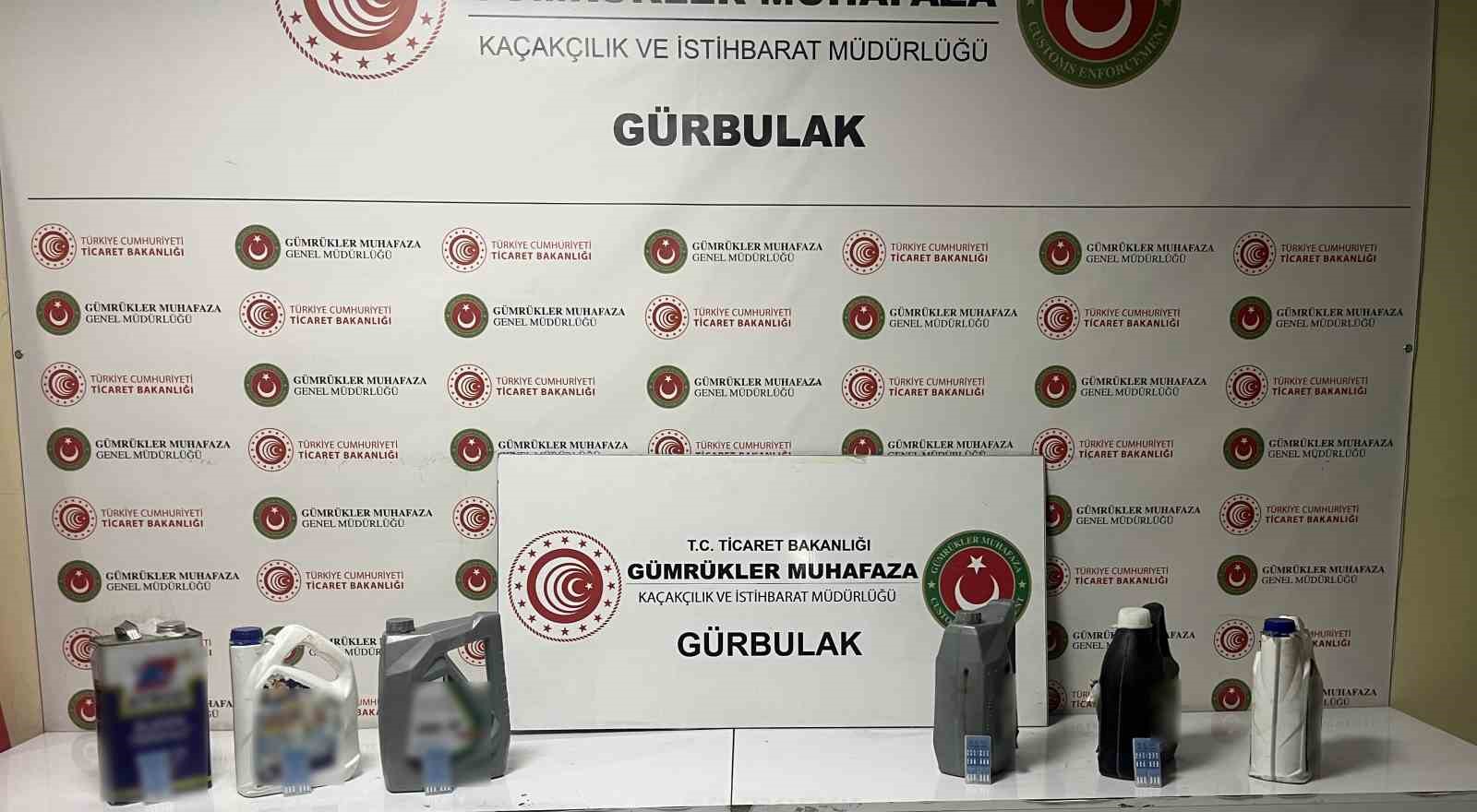 Gürbulak’ta uyuşturucu operasyonu