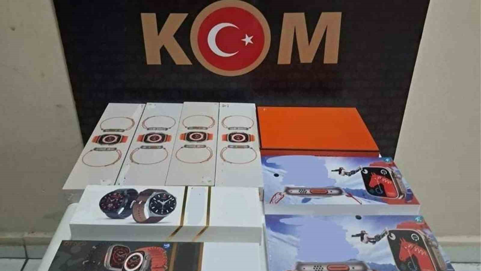 Kırıkkale’de gümrük kaçağı 9 adet akıllı kol saati ele geçirildi