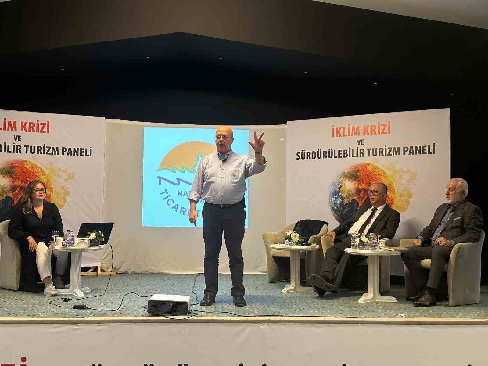 Marmaris’te ‘İklim krizi ve sürdürülebilir turizm ‘ konulu panel yapıldı
