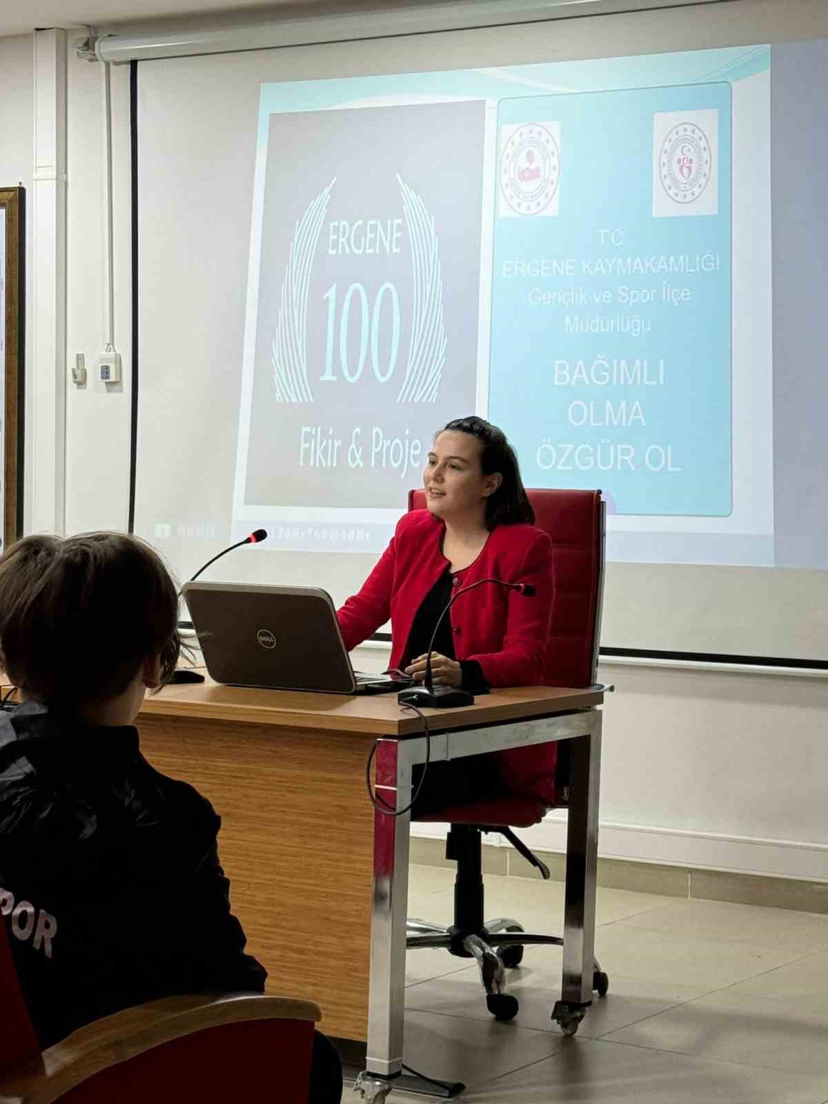 Ergene’de bağımlılıkla mücadele semineri
