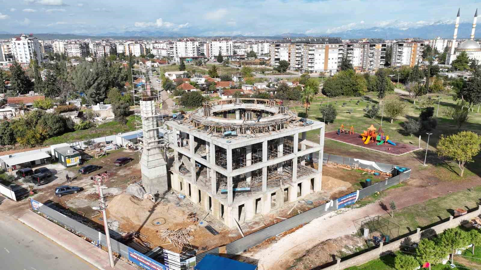 Güneş Mahallesi Cami inşaatı sürüyor
