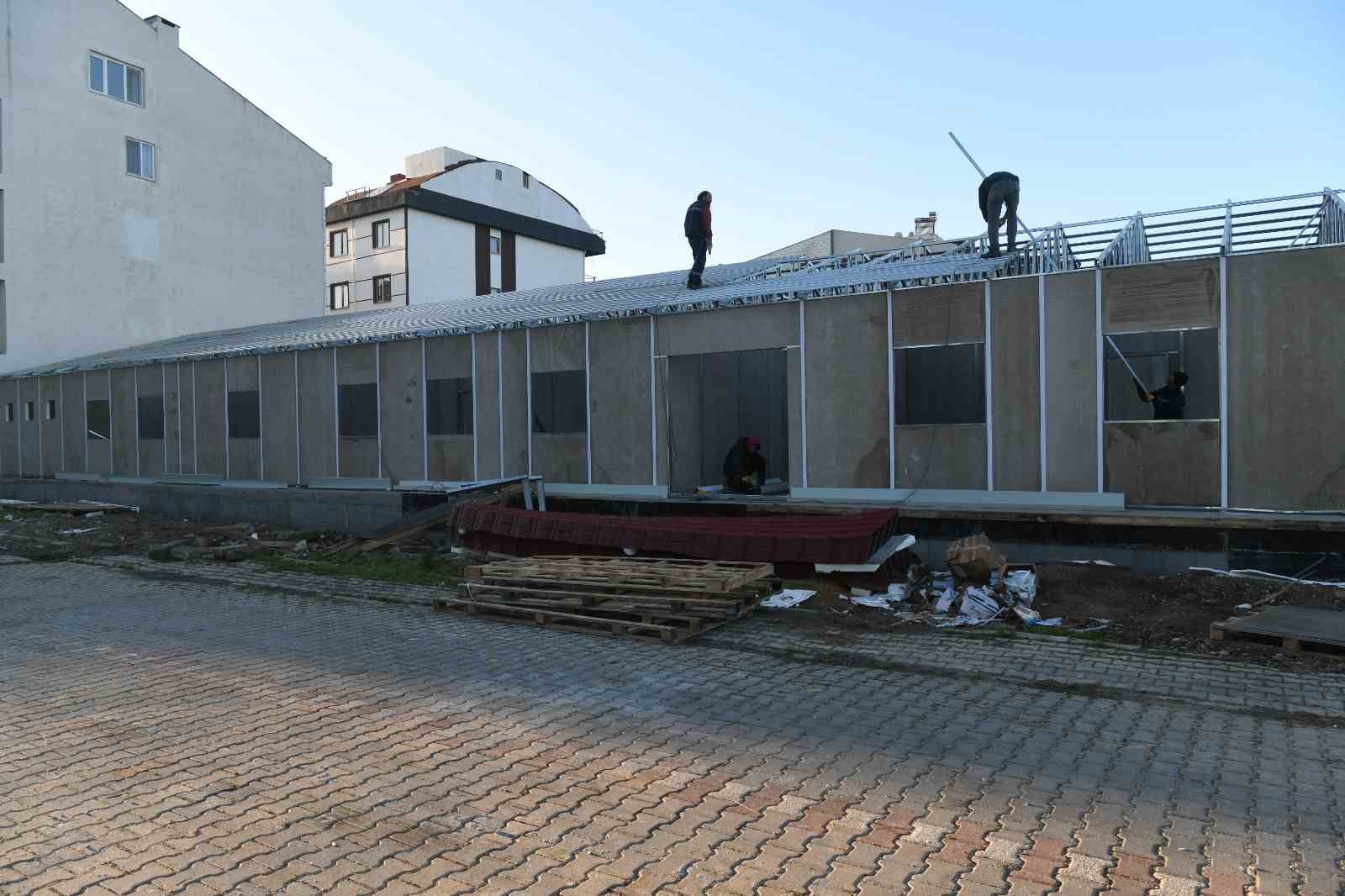 Lapseki İlçe Tarım ve Orman Müdürlüğü Binasının inşaatı hızla sürüyor