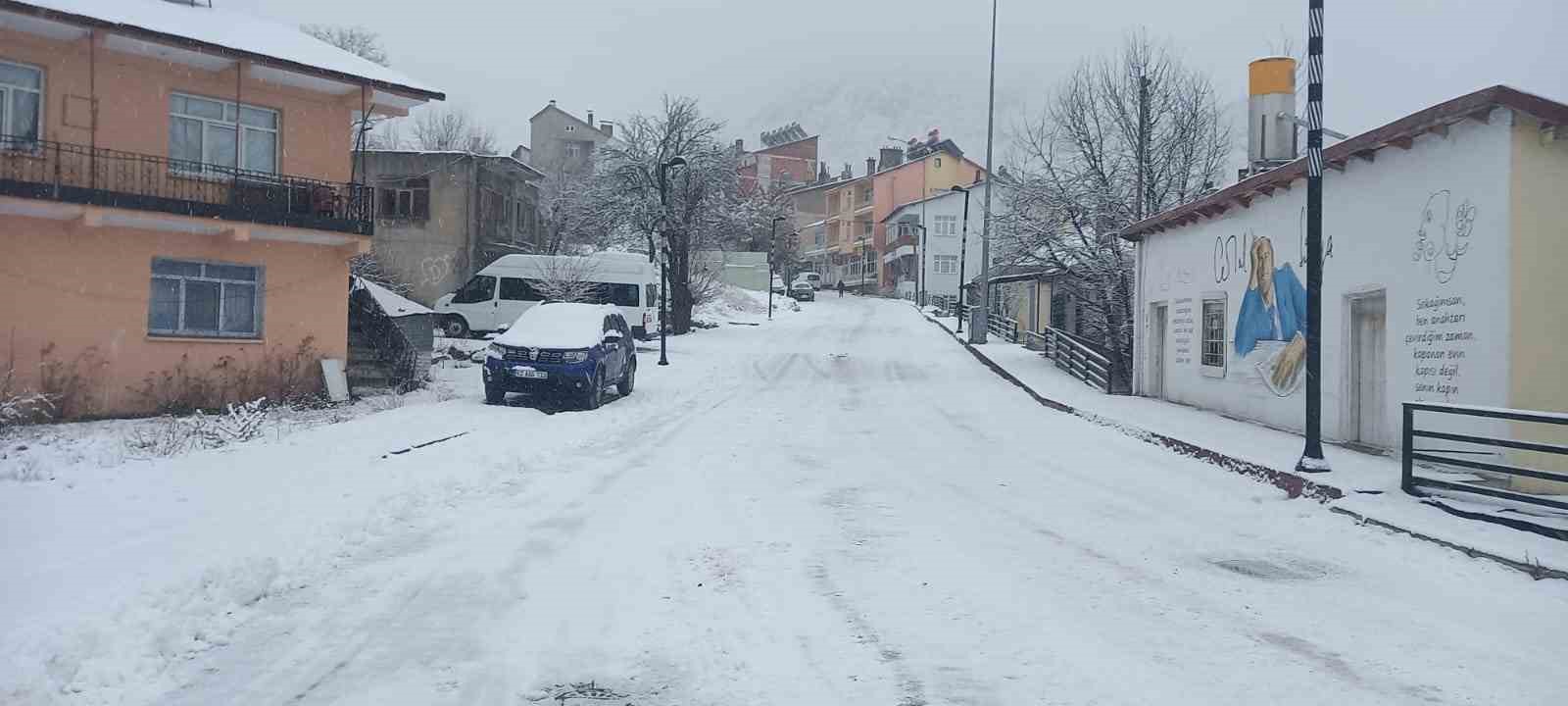 Tunceli’de kar yağışı etkili oldu, onlarca köy yolu ulaşıma kapandı