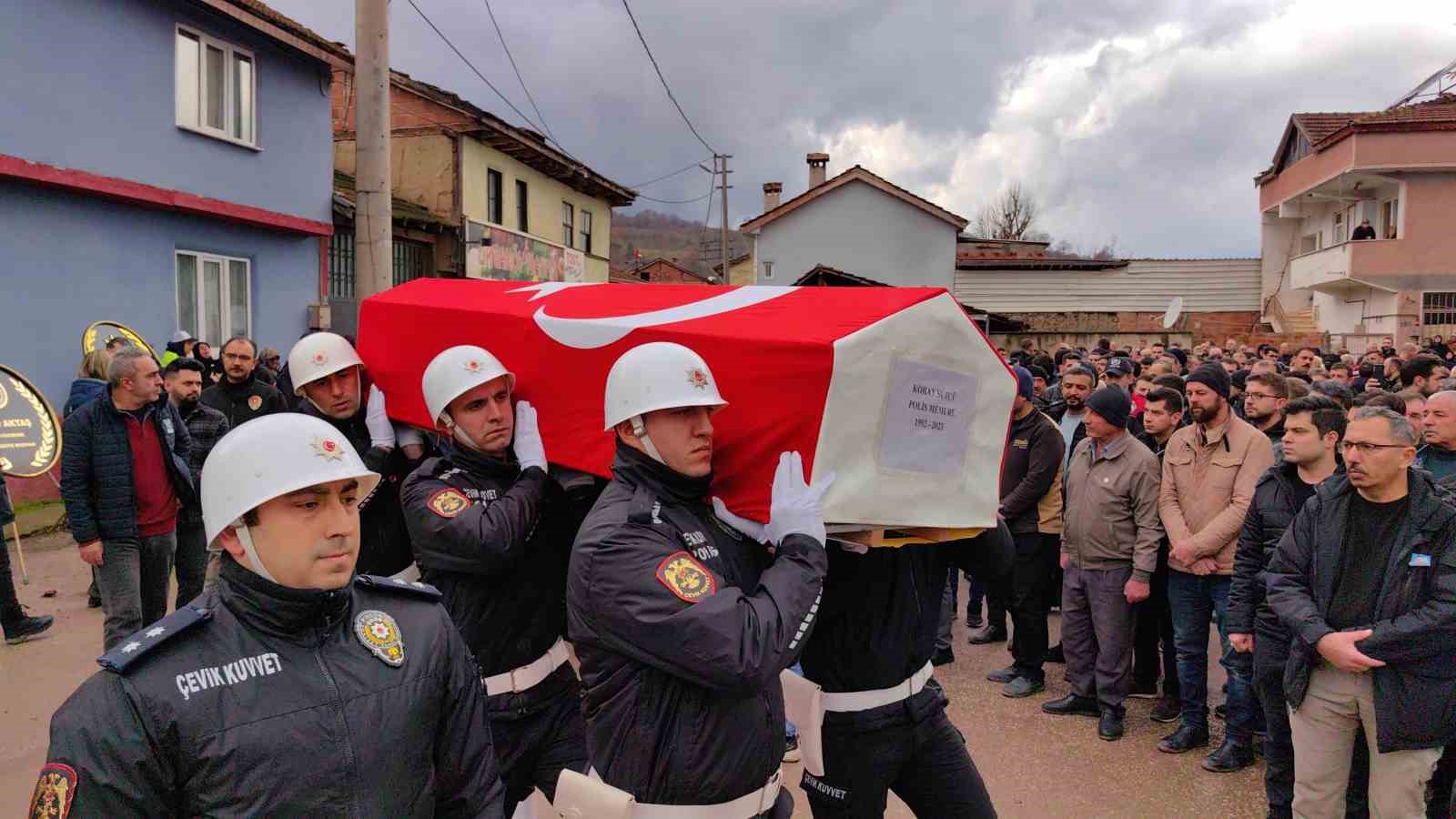 Cumhurbaşkanlığı koruma görevlisi polis son yolculuğa uğurlandı
