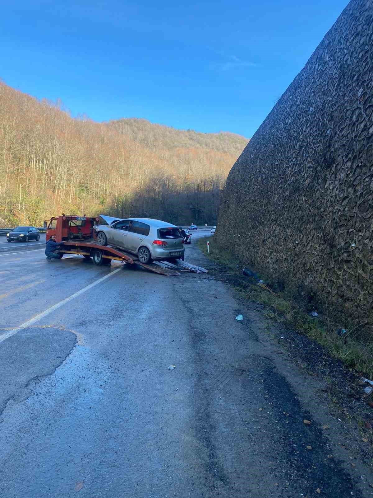 Zonguldak’ta trafik kazası: 2 yaralı