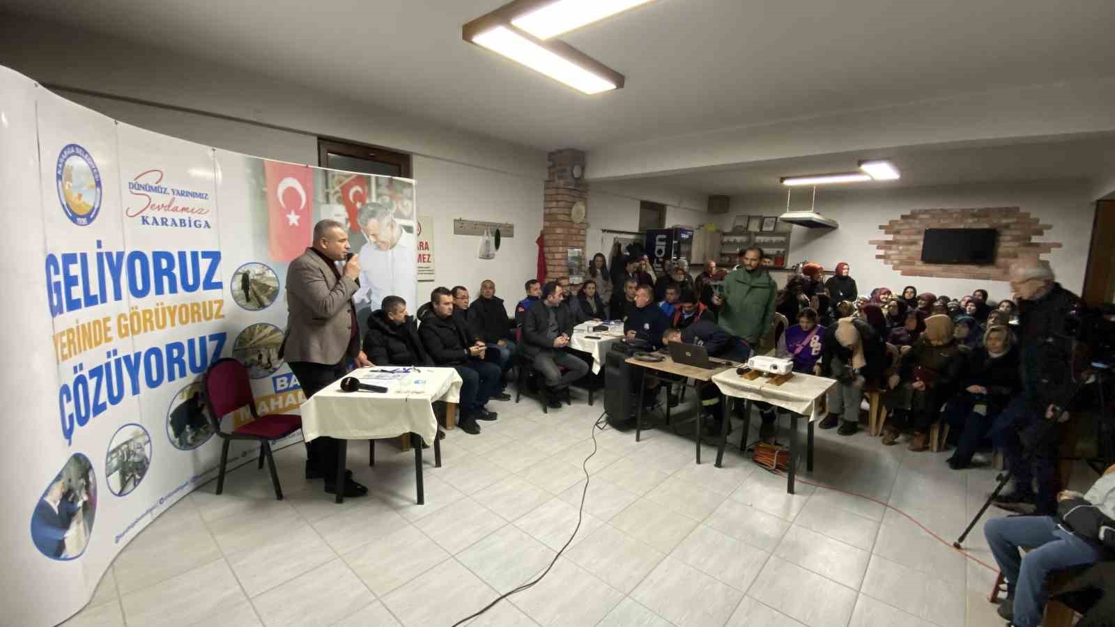 Karabiga Belediye Başkanı Ahmet Elbi, 5 yıllık çalışmalarını anlattı
