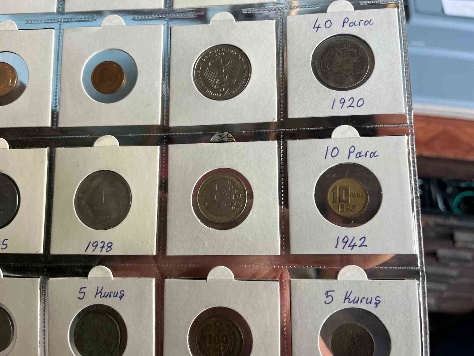 Âşık Veysel’in ‘Güzelliğin 10 para etmez’ dediği 10 para da koleksiyonda yeralıyor