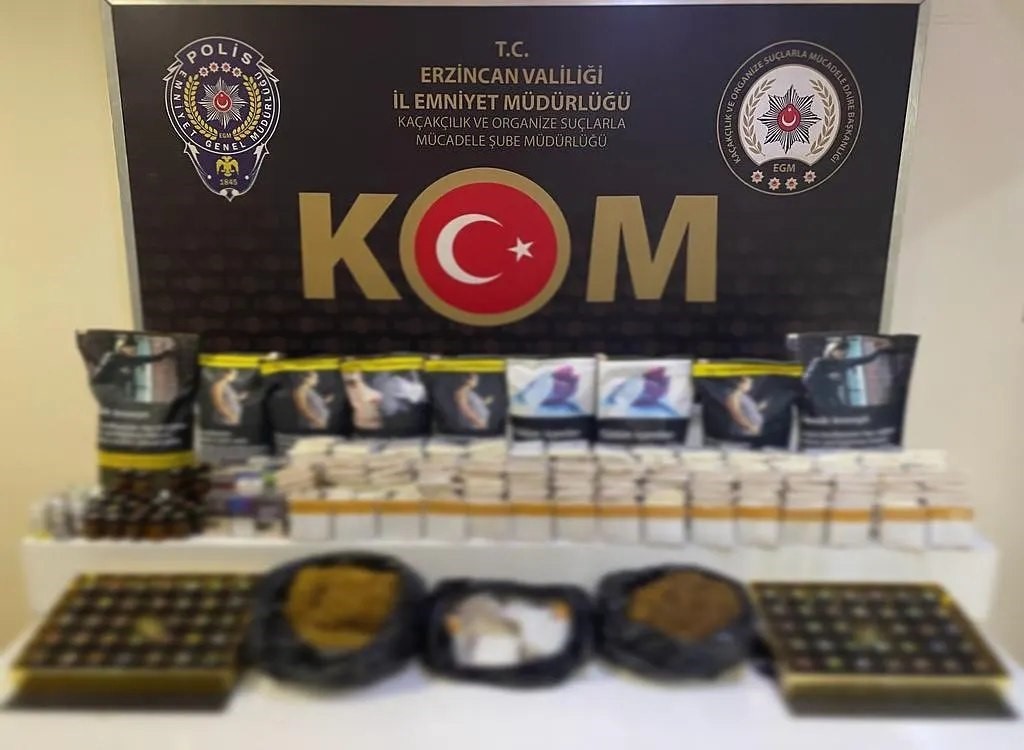 Erzincan’da kaçak sigara operasyonu