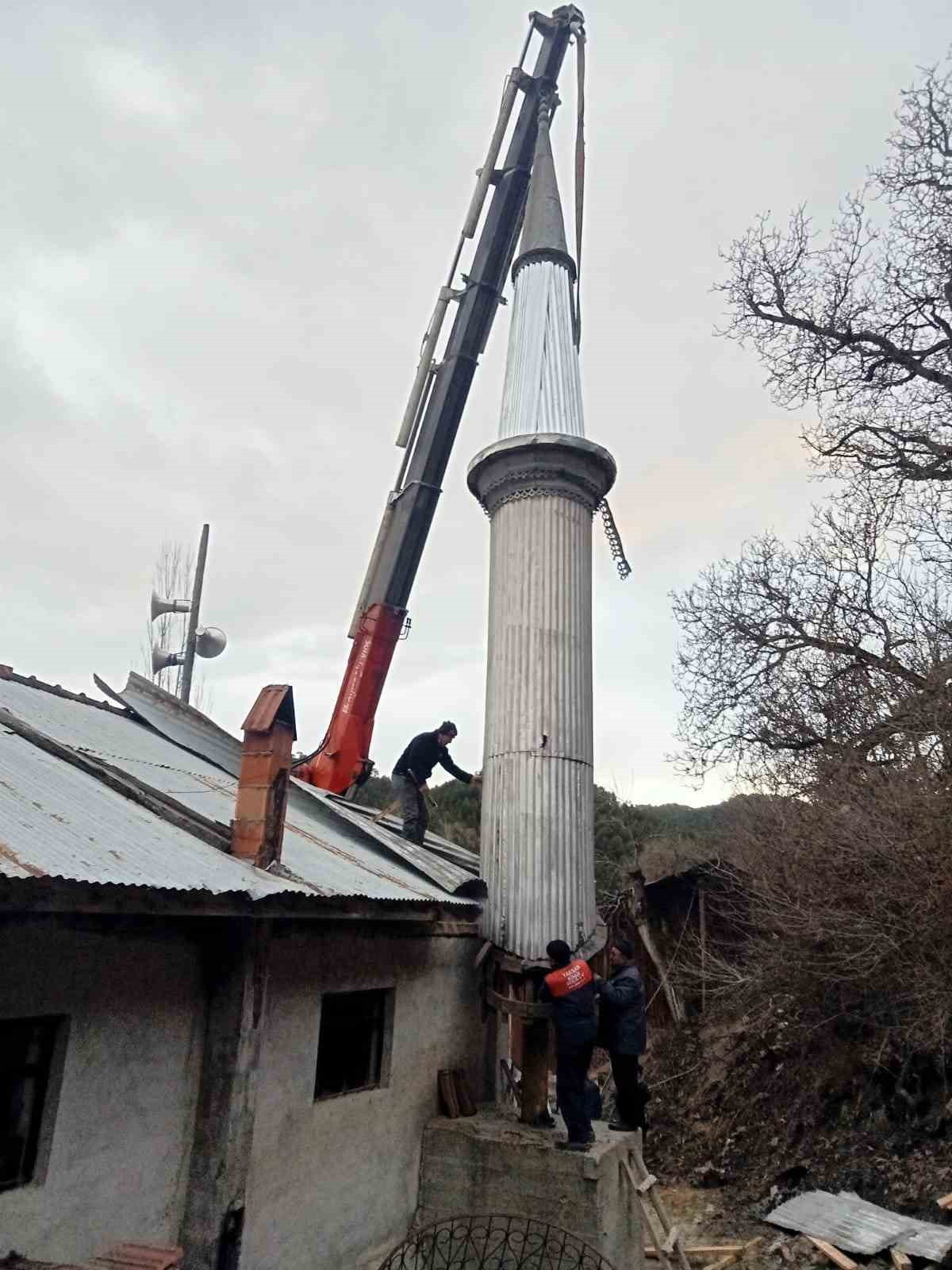 Cami 1926’da, minaresi 2023’te yapıldı
