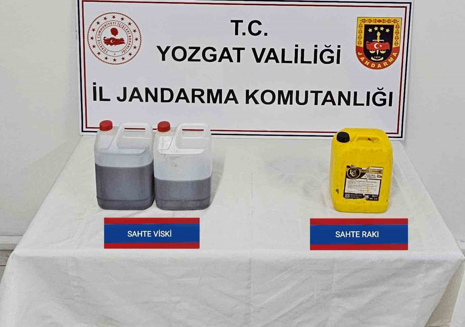 Yozgat’ta sahte içki operasyonu: 1 gözaltı