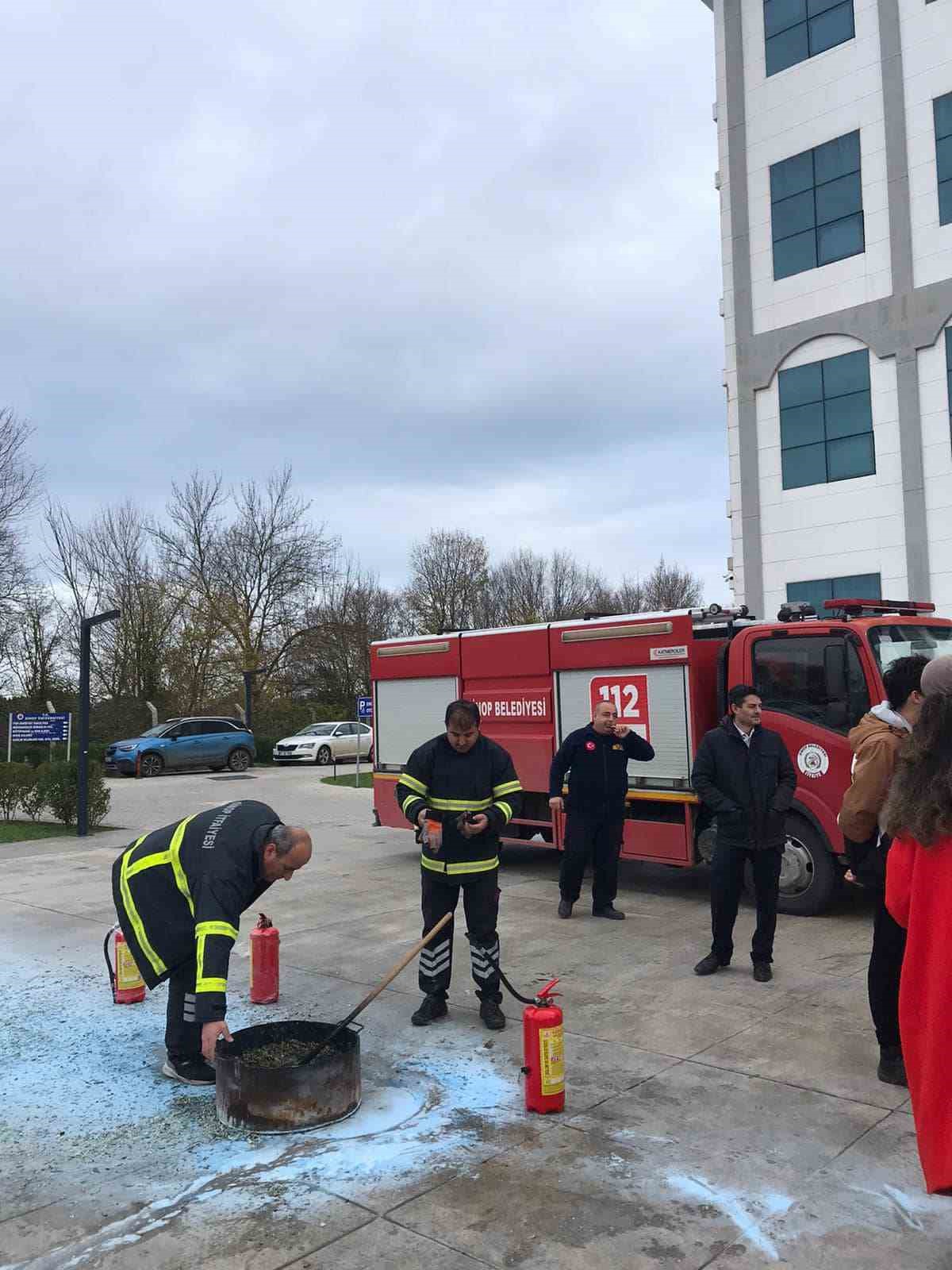 Sinop’ta yangın tatbikatı