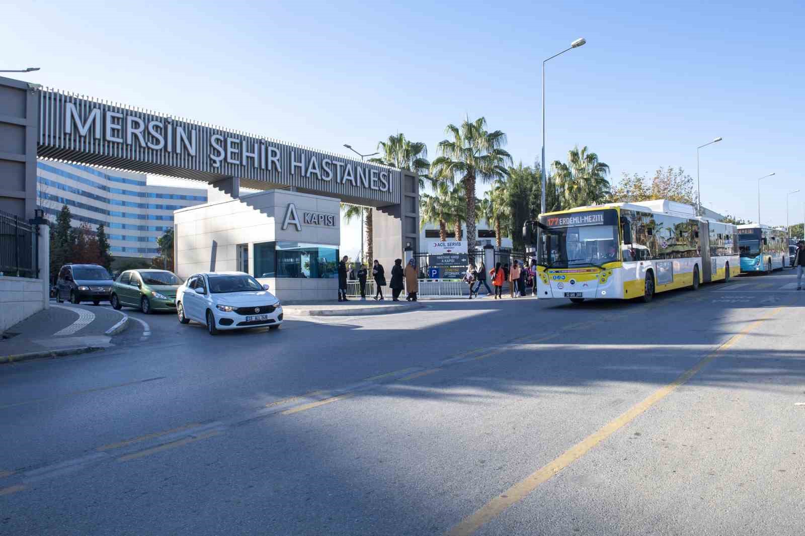 Mersin Büyükşehir Belediyesinden Şehir Hastanesi’ne 2 yeni hat: 177 ve 13