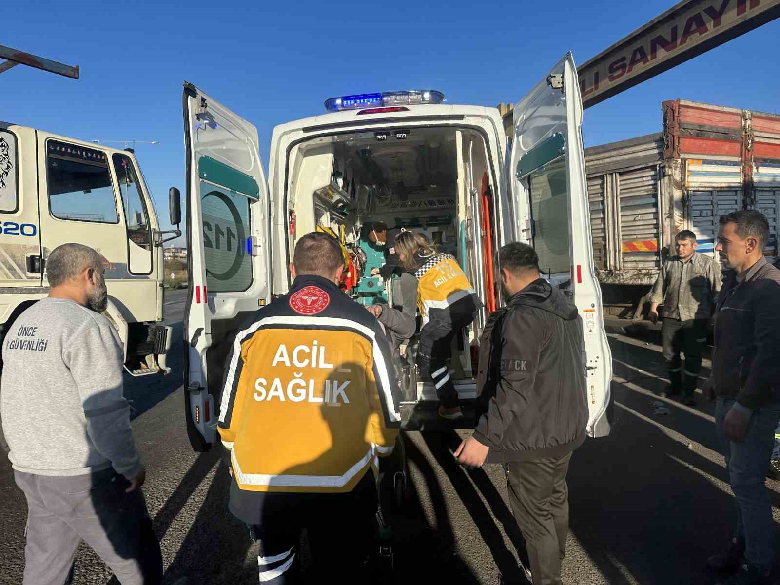Tekirdağ’da trafik kazası: 1 yaralı