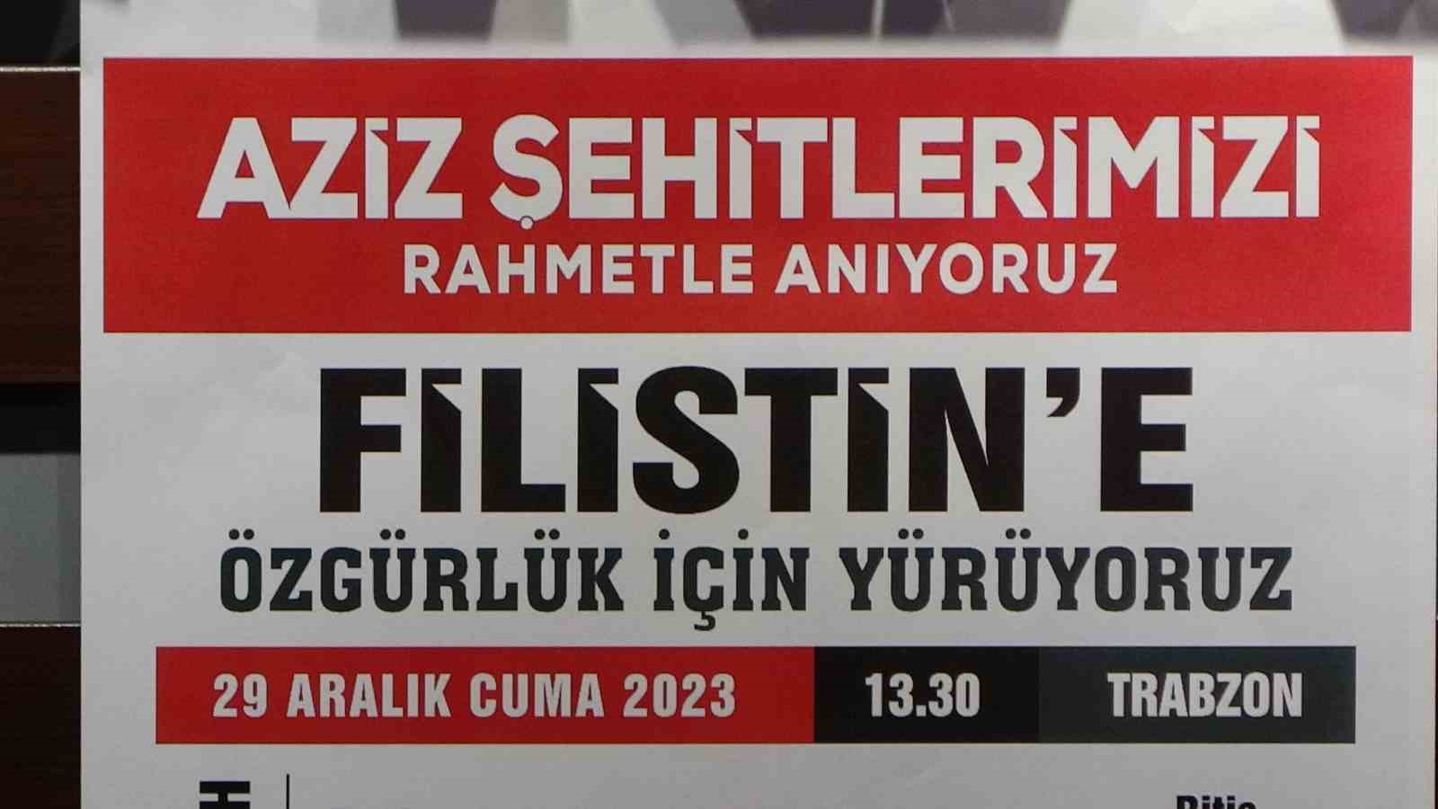 HAK-İŞ Filistin’e destek için Trabzon’da miting düzenleyecek