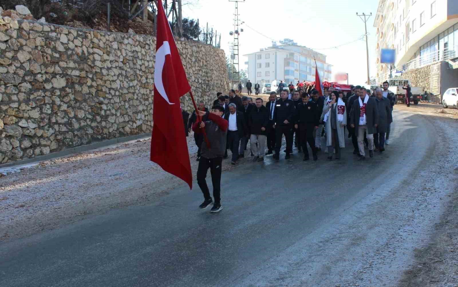 Sarıveliler’de “Sarıkamış Şehitlerini Anma Günü Yürüyüşü” düzenlendi