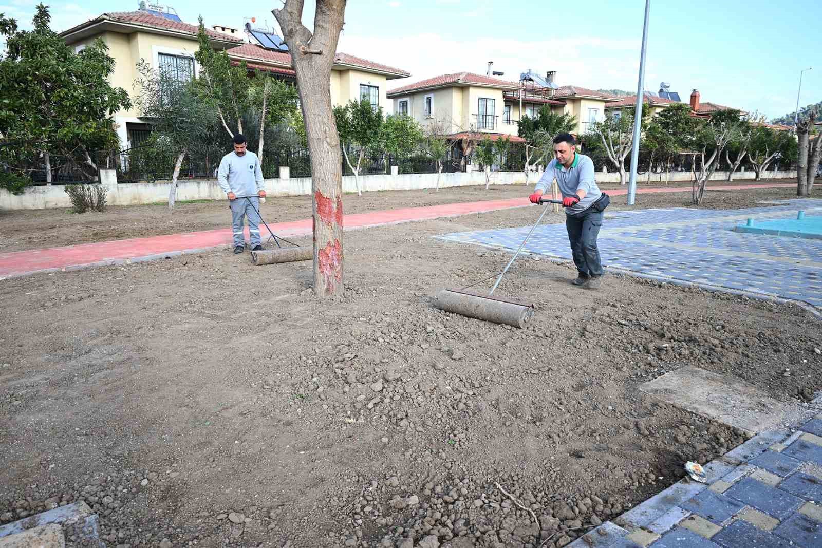 Kemer, amyuvadaki park yapmnda sona gelindi
