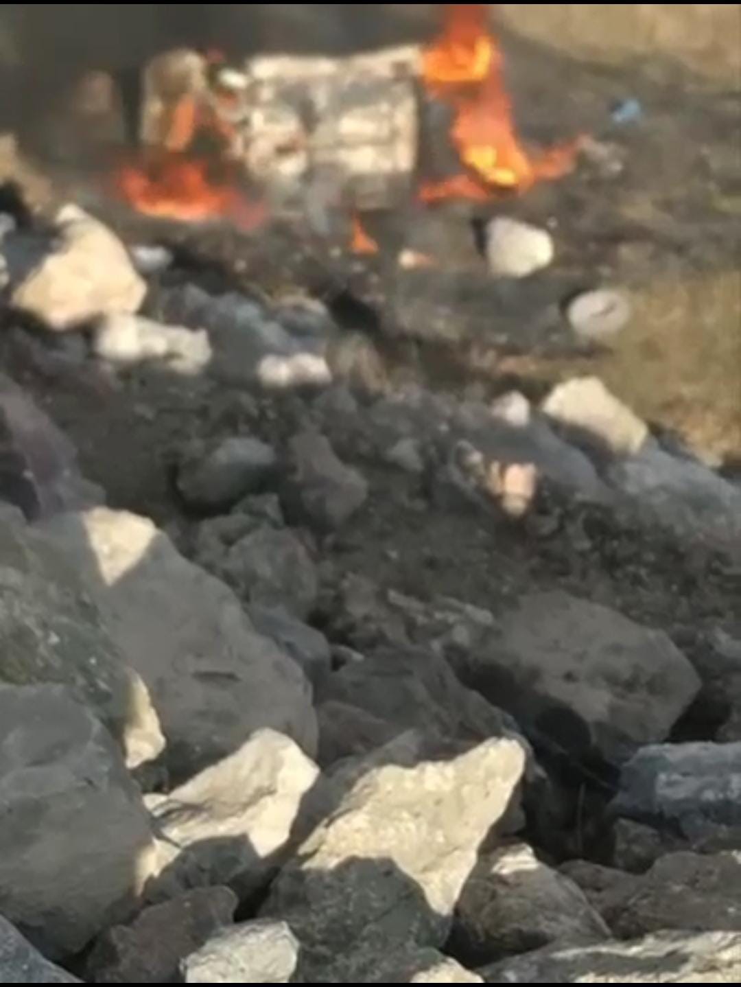 U&ccedil;urumdan yuvarlanan otomobil cayır cayır yandı: 4 yaralı
