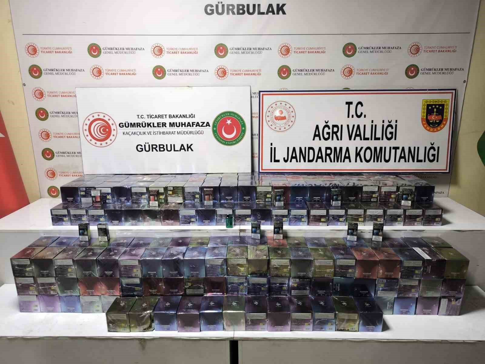 Ağrı’da 1 milyon TL’lik kaçak sigara operasyonu