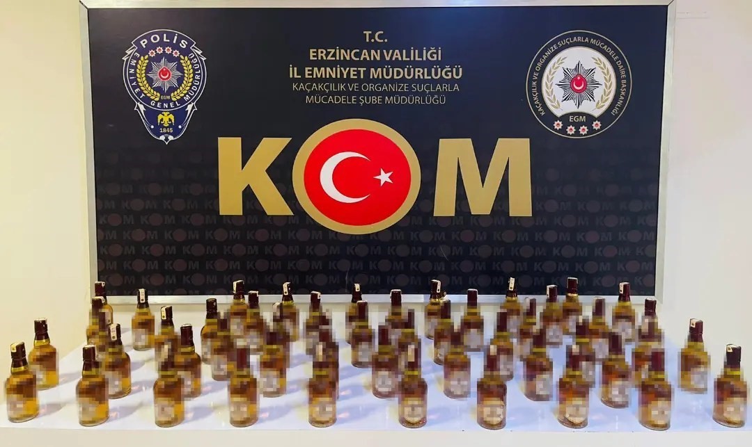 Erzincan’da yılbaşı öncesinde sahte alkol operasyonu: 2 gözaltı