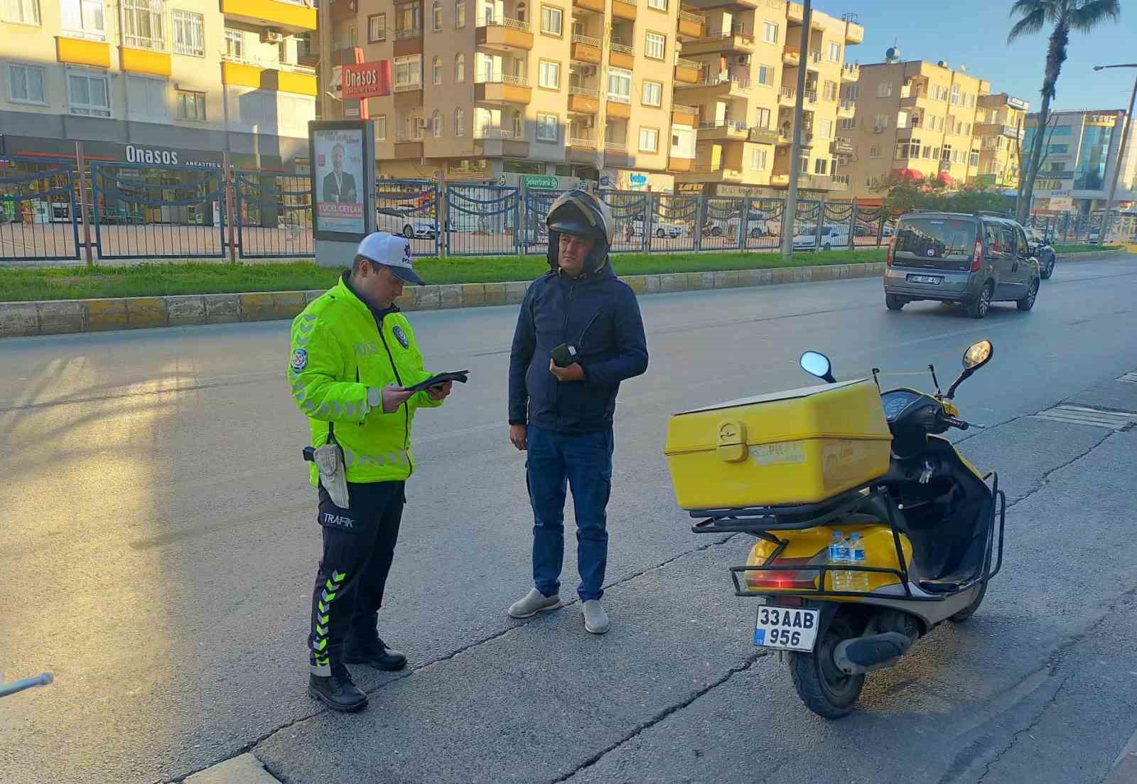 Mersin’de motosiklet denetimleri sürüyor
