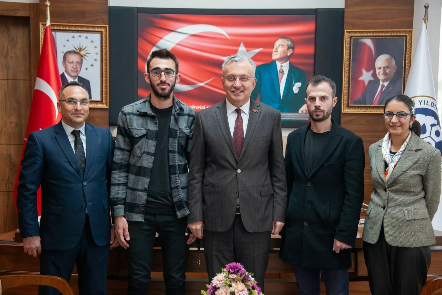 EBYÜ Engelli Öğrenci Biriminden Rektör Levent’e ziyaret