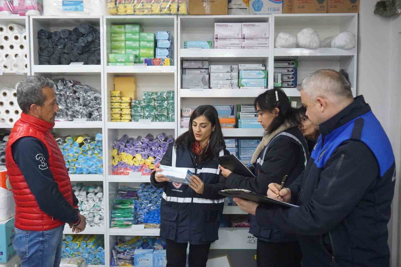 Edirne’de temizlik ve gıda ürünü satan işletmeler denetlendi