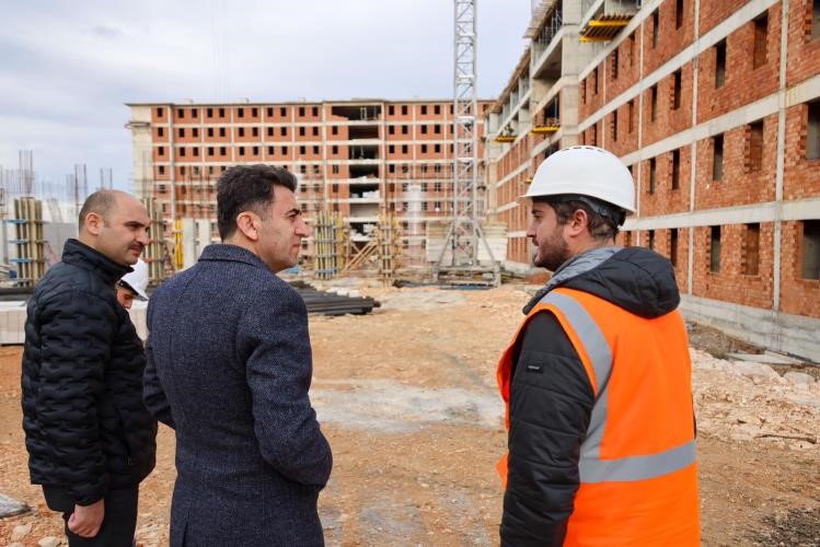 KYK Kız &Ouml;ğrenci Yurdu inşaatı t&uuml;m hızıyla devam diyor
