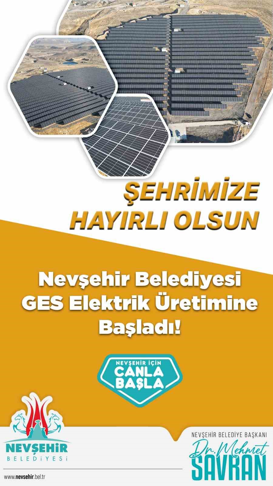 GES üretime başladı