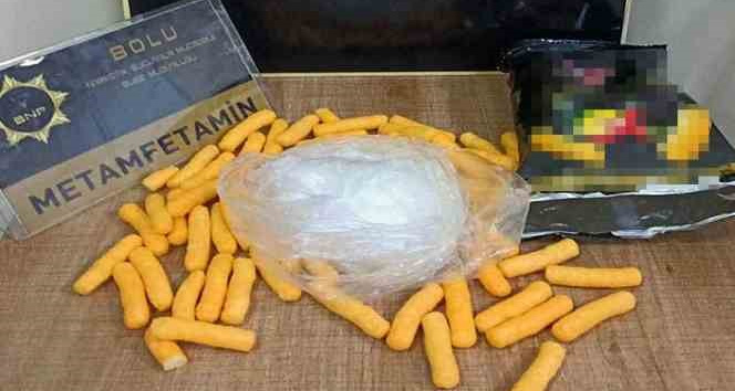 Cips paketinden uyuşturucu çıktı