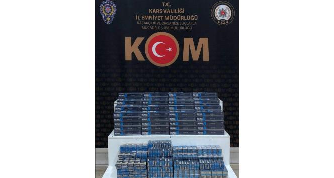 Kars’ta kaçak sigara ele geçirildi