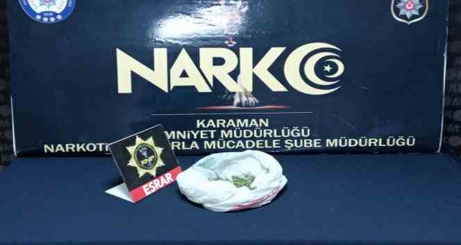 Karaman’daki uyuşturucu operasyonunda 1 tutuklama