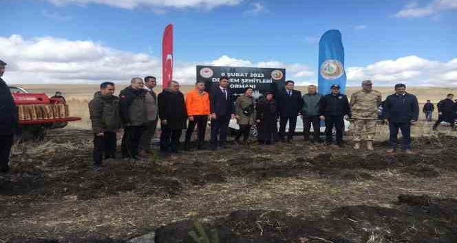 Kars’ta “6 Şubat Deprem Şehitleri Ormanı” oluşturuldu