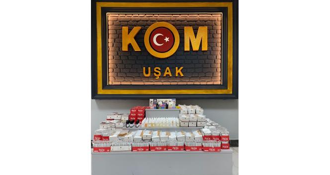 Uşak’ta binlerce liralık kaçak ürün ele geçirildi