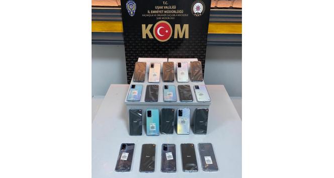 Kaçak 20 cep telefonu ele geçirildi