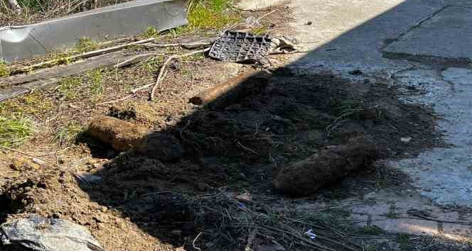 Gelibolu’da Çanakkale Savaşları’ndan kaldığı değerlendirilen 4 adet patlamamış top mermisi bulundu