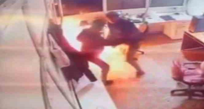 Batman’da iş kazası ucuz atlatıldı, o anlar güvenlik kamerasına yansıdı