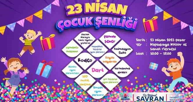 Nevşehir Belediyesi’nden çocuklara 23 Nisan hediyesi