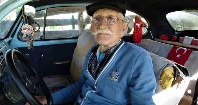87 yaşındaki vatandaş, 1962 model vosvosuna gözü gibi bakıyor