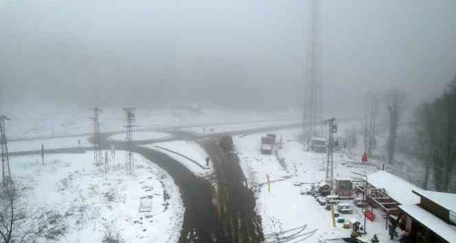 Zonguldak’ta kar ve sis