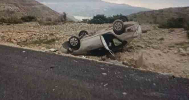 Mardin’de kontrolden çıkan otomobil takla attı: 1 ölü, 3 yaralı
