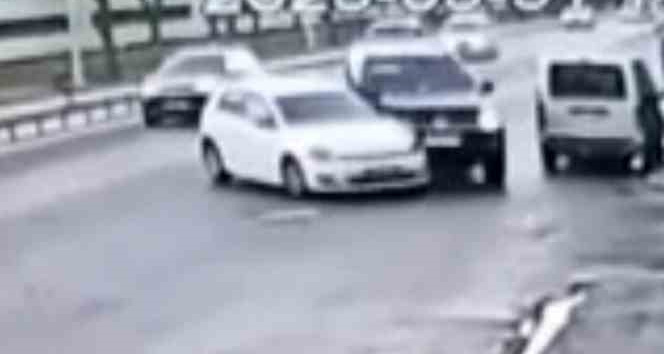 Batman’da trafik kazası güvenlik kamerasına yansıdı
