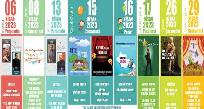 Yalova Belediyesi’nin nisan ayı etkinlikleri başlıyor